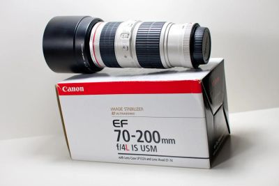Лот: 4321340. Фото: 1. Canon EF 70-200 mm F/4.0 L IS... Объективы
