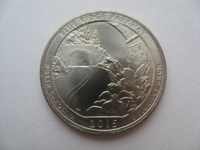 Лот: 18365539. Фото: 1. США, 25 центов 2015 года. парк... Америка