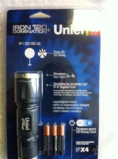 Лот: 1679993. Фото: 1. Фонарь Uniel -offroad "Iron domination-120... Фонарики