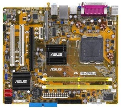 Лот: 179592. Фото: 1. Asus P5B-MX + Pentium Dual Core... Материнские платы
