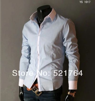 Лот: 3475242. Фото: 1. Стильная Slim Fit рубашка Premium-класса... Рубашки, водолазки