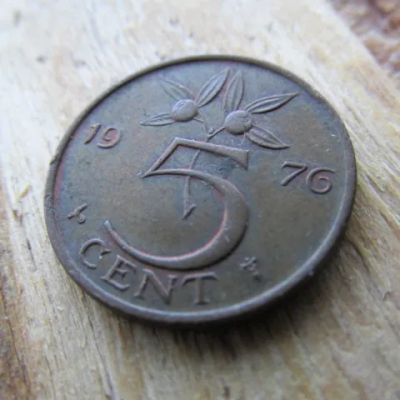Лот: 15613497. Фото: 1. Монета 5 цент пять Нидерланды... Европа