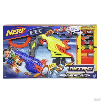 Лот: 17766474. Фото: 1. Hasbro NERF Нитро Пусковая Дуалфьюри. Машины и техника