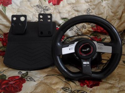 Лот: 4129645. Фото: 1. Руль Genius Speed Wheel 5 Pro. Рули, джойстики