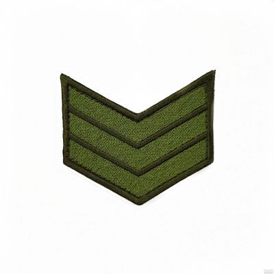 Лот: 13598292. Фото: 1. Выслуга вышит. 3 года зел. на... Нашивки, шевроны, погоны