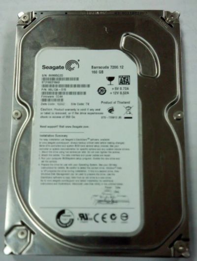 Лот: 8057457. Фото: 1. Жесткий диск Seagate ST3160318AS... Жёсткие диски (HDD)
