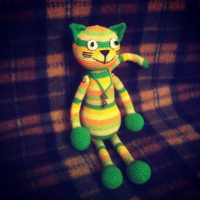 Лот: 8274096. Фото: 1. Радужный кот, Котя (ТМ "Радуга... Авторские куклы, игрушки, поделки