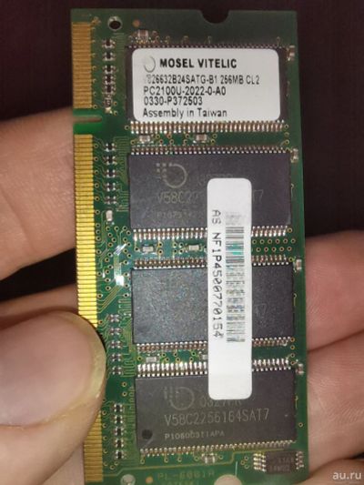 Лот: 18112320. Фото: 1. SoDIMM DDR 256MB. Оперативная память