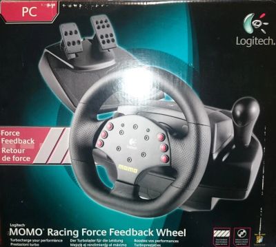 Лот: 4841370. Фото: 1. Отличный руль logitech Momo Racing. Рули, джойстики