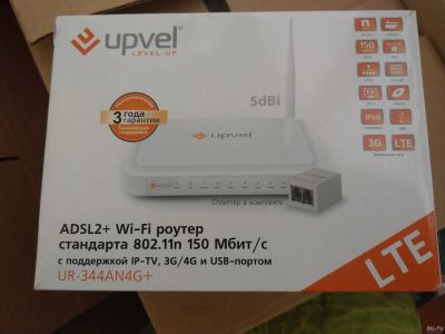 Лот: 18155362. Фото: 1. Роутер Upvel UR-344AN4G+. Маршрутизаторы (роутеры)