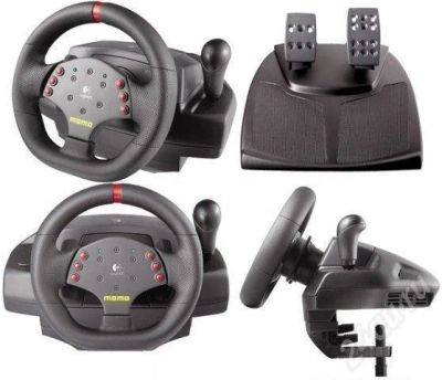 Лот: 511050. Фото: 1. Logitech MOMO Racing Force Feedback... Рули, джойстики