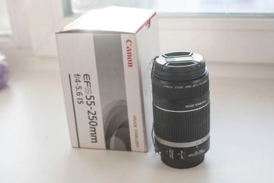 Лот: 6372142. Фото: 1. Canon EF-S 55-250 f/4-5,6. Объективы