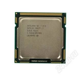 Лот: 2572286. Фото: 1. i7-870+материнская плата asus... Процессоры