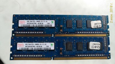 Лот: 11608843. Фото: 1. Оперативная память Hynix 2x2Gb... Оперативная память