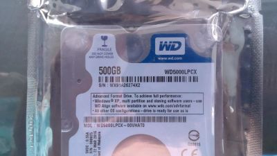 Лот: 9594233. Фото: 1. Жесткий диск WD Blue WD5000LPCX... Жёсткие диски (HDD)