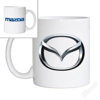 Лот: 1746793. Фото: 1. Кружка с логотипом Mazda. Кружки, стаканы, бокалы