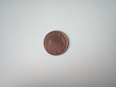 Лот: 14762292. Фото: 1. Монета 1 рейхспфенниг , германия. Европа
