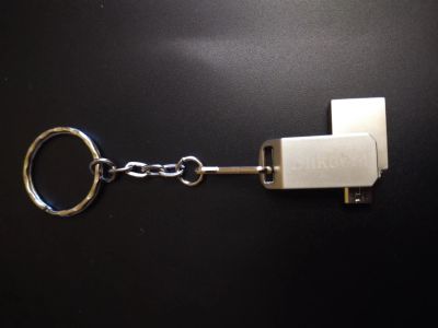 Лот: 20591064. Фото: 1. Флешка 64 Гб 2в1 металл. USB-флеш карты
