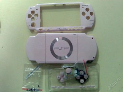 Лот: 967022. Фото: 1. Корпус PSP slim 200х серии розовый... Запчасти для игровых приставок, консолей