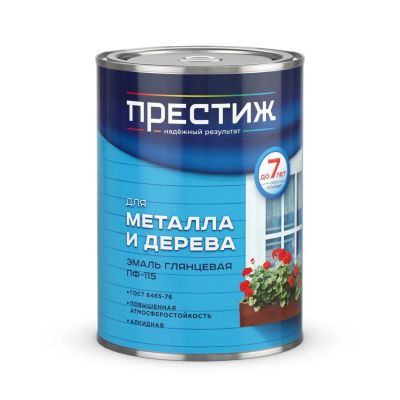 Лот: 24087727. Фото: 1. Эмаль Престиж, ПФ-115, алкидная... Краски, лаки, растворитель