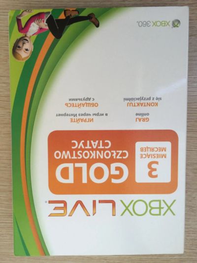 Лот: 6776410. Фото: 1. Xbox live золотой статус 3 месяца... Игры для консолей