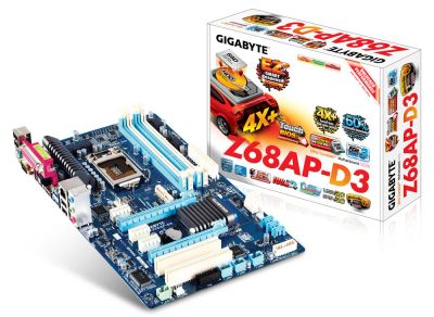 Лот: 12324716. Фото: 1. Материнская плата Gigabyte GA-Z68AP-D3. Материнские платы