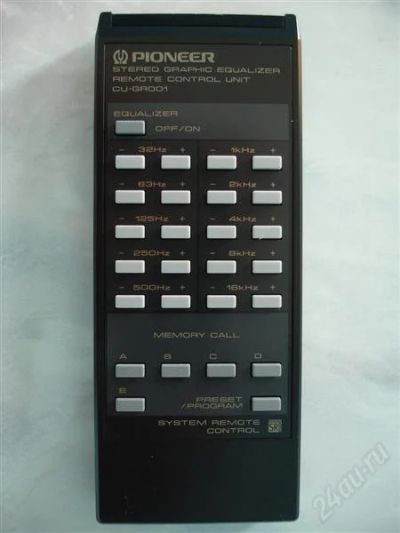 Лот: 1599327. Фото: 1. Пульт ДУ от эквалайзера PIONEER. Усилители, эквалайзеры