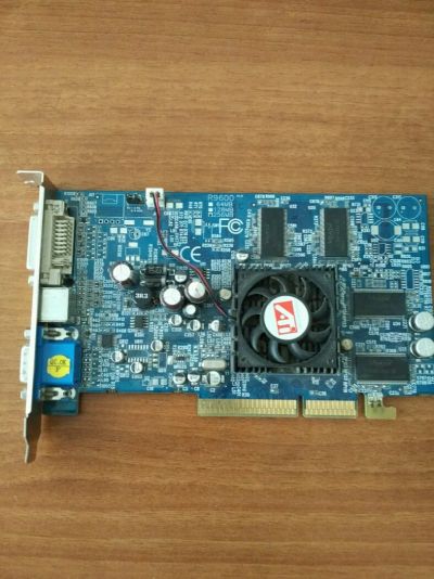 Лот: 10064652. Фото: 1. Видокарта AGP Radeon 9600 pro... Видеокарты