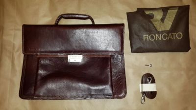 Лот: 5040166. Фото: 1. Портфель мужской Ronkato (коричневый... Портфели, ранцы