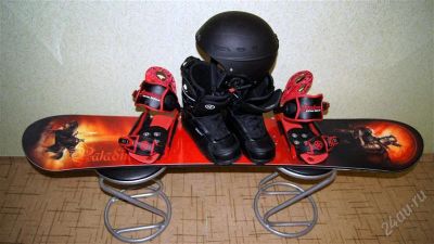 Лот: 1385089. Фото: 1. Сноуборд(комплект)=борд+крепления... Комплект в сборе