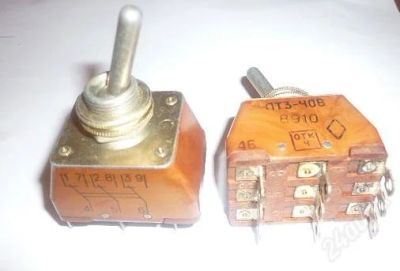 Лот: 2408460. Фото: 1. Тумблер ПТ3-40В. Другое (радиодетали  (электронные компоненты))