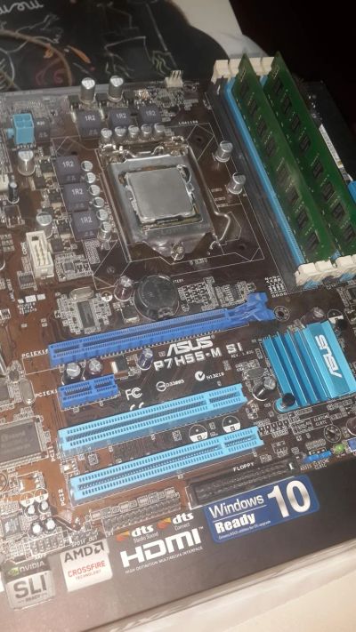 Лот: 7785078. Фото: 1. Набор i7-870 + плата ASUS P7H55-M... Процессоры