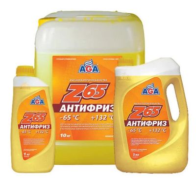 Лот: 9078278. Фото: 1. AGA043Z AGA Антифриз Z-65 желтый... Масла, жидкости