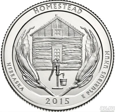 Лот: 16309338. Фото: 1. США 25 центов 2015 Р - 26-й парк... Америка