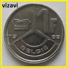 Лот: 16214912. Фото: 1. Бельгия 1 франк 1989 (надпись... Европа