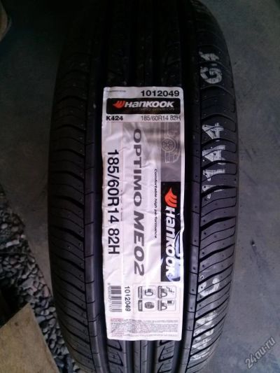 Лот: 4276440. Фото: 1. 185 60r14 Hankook K-424 Корея... Шины