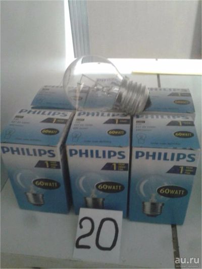 Лот: 9280769. Фото: 1. лампа накаливания philips 60 вт. Другое освещение