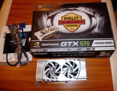 Лот: 3512759. Фото: 1. Palit GeForce GTX 570 (320-bit... Видеокарты