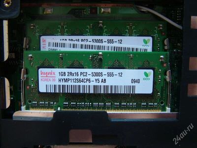 Лот: 1197553. Фото: 1. Hynix SO-DDR2 1GB 2Rx16 PC2-5300S-555-12... Оперативная память