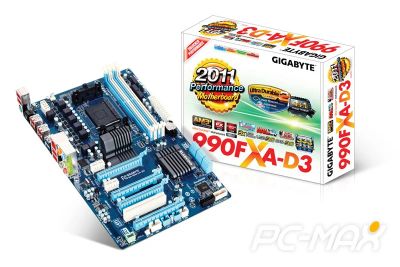 Лот: 4649630. Фото: 1. Gigabyte GA-990FXA-D3 AM3+, AMD... Материнские платы