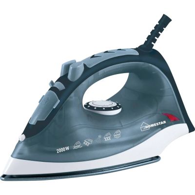 Лот: 24436455. Фото: 1. Утюг HomeStar HS-4003, серый/голубой... Утюги, парогенераторы, отпариватели