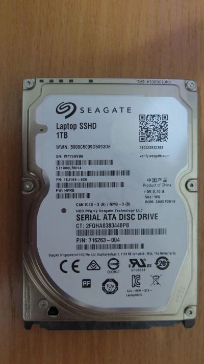 Лот: 20226963. Фото: 1. Жесткий диск Seagate Laptop SSHD... Жёсткие диски