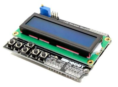 Лот: 17512543. Фото: 1. LCD шилд 1602 для подключения... Микроконтроллеры