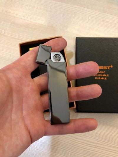 Лот: 18209580. Фото: 1. Зажигалка USB Gray Primo. Зажигалки, спички, пепельницы