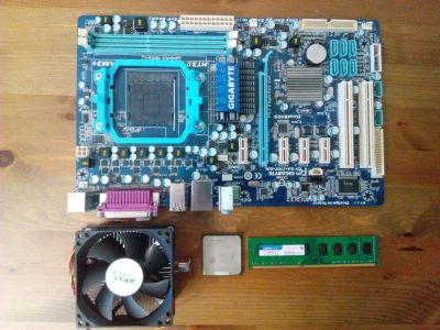 Лот: 10906095. Фото: 1. Сборка GA-770T-D3L / Athlon X2... Комплекты запчастей