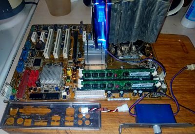 Лот: 19862987. Фото: 1. Intel Core 2 Duo E6550 + MB Asus... Комплекты запчастей
