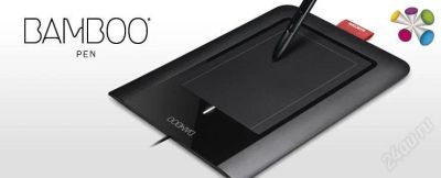 Лот: 1633790. Фото: 1. Графический планшет Wacom Bamboo... Рули, джойстики