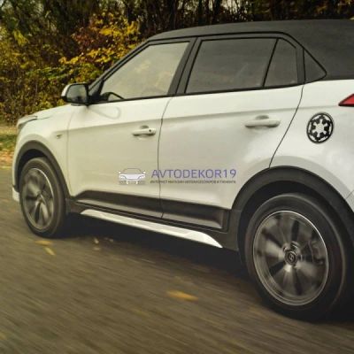 Лот: 16359928. Фото: 1. Накладки ZEUS на пороги Hyundai... Детали тюнинга