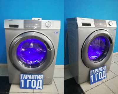 Лот: 20737379. Фото: 1. Стиральная машина Haier HW60-BP12929BS... Стиральные машины