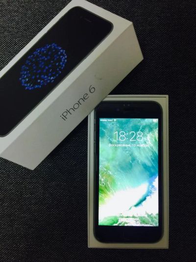 Лот: 8545694. Фото: 1. iPhone 6 16Gb Space Gray РСТ. Смартфоны